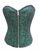 Stunning Green & Red Reversible Brocade Corset Stunning Green & Red Reversible Brocade Corset