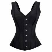 Beautiful Black shoulder straps Overbust Corset Beautiful Black shoulder straps Overbust Corset