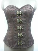 Magnificent Brown Sexy Overbust Corset Magnificent Brown Sexy Overbust Corset